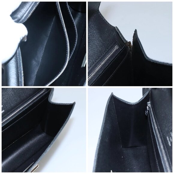 LOUIS VUITTON Taiga Selenga Clutch Bag Ardoise M30782 LV Auth BA536 - Picture 16 of 16